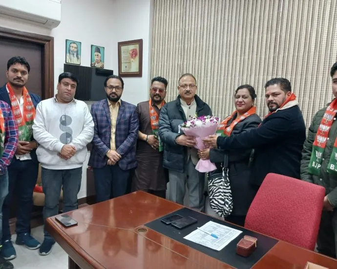 JP Nadda meeting Arun Sood in Chandigarh