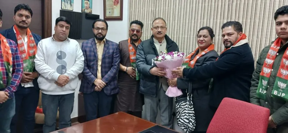 JP Nadda meeting Arun Sood in Chandigarh