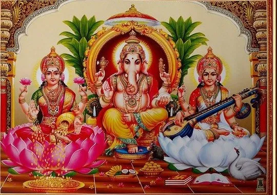 Lakshmi Saraswati Ganesha