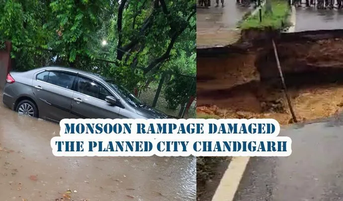 Monsoon rampage damaged Chandigarh