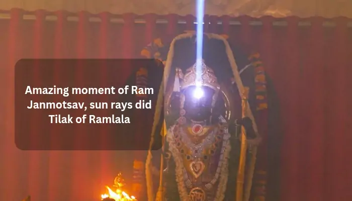 Amazing Moment Of Ram Janmotsav Sun Rays Did Tilak Of Ramlala 20240418 130423 0000