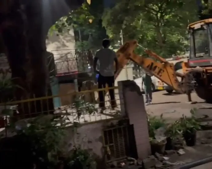 Temple Demolition At Sector 8